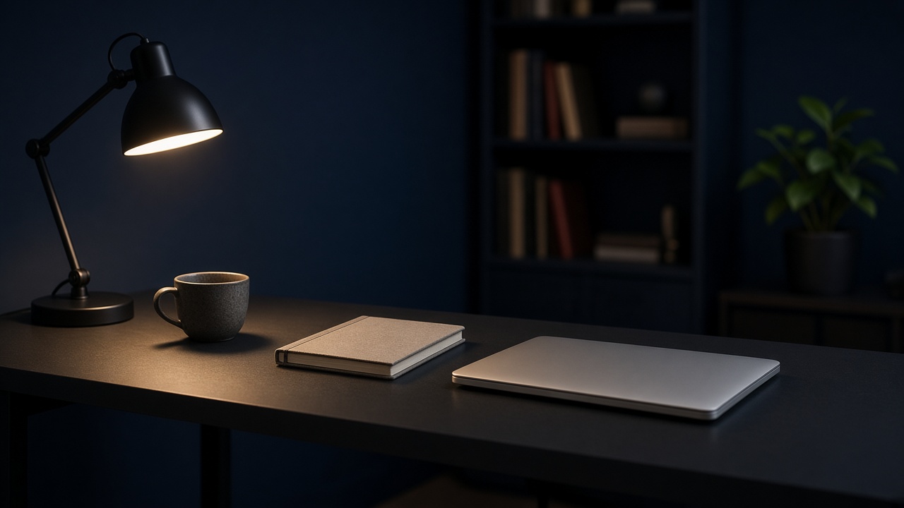 Quiet studio desk